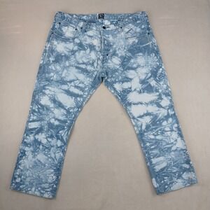 PRPS Demon 40x26 Mens Jeans All Over Print Short Cropped Urban Street Wear FLAW